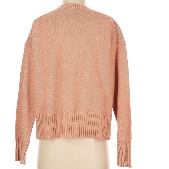 Everlane Organic Cotton The Boxy Everyday Sweater Light Pink Small - Picture 4 of 7
